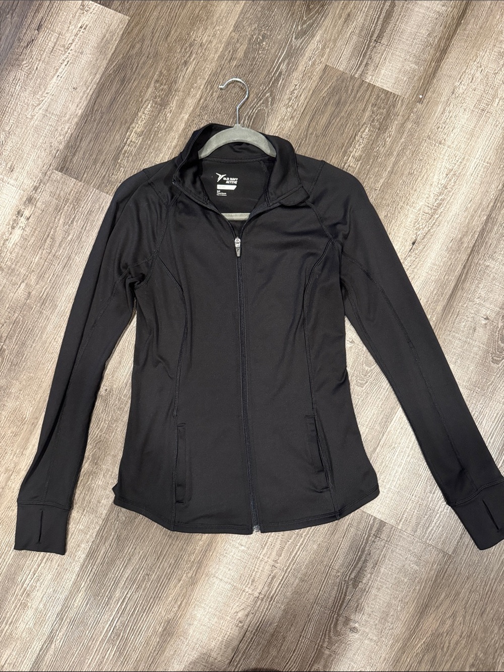 Old Navy Black Full-Zip Utility Jacket